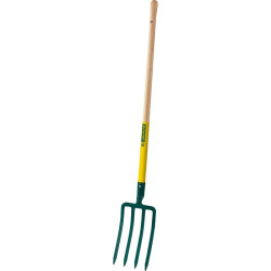 Fourche à bêcher Leborgne - Emmanché 1,10 m - Mi-lourde - Emmanché : Oui