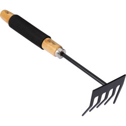 Râteau de massif 5 dents Cap Vert - Longueur 30 cm - Manche télescopique : Non
