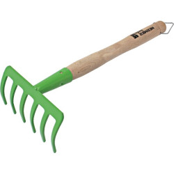Râteau 6 dents Mermier Jardin - Longueur 27 cm - Emmanché : Oui