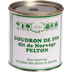 Goudron de pin dit de Norvège Pelton - Pot 800 g - Conçu pour : Arbre - Arbuste