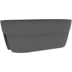 Jardinière cavalière gris anthracite Osaka - Eda - 19.5l - 1Pc - 20.6cm - 54.9cm