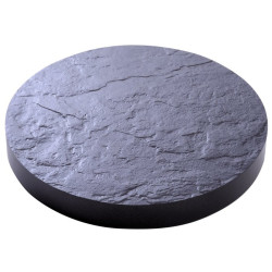 Plateau roulant pour plante couleur ardoise - Couleur : Noir - 30cm