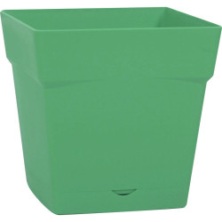 Pot carré avec soucoupe  - Toscane - Eda - 10,2 l  - 10.2l - 24cm - 24.8cm