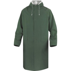 Manteau de pluie Delta Plus- Coutures soudées - vert - Matière : Polyester, PVC - Protection : Corps