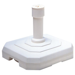 Pied de parasol béton Eda - Blanc - 43.5cm - 34cm - 48.5cm