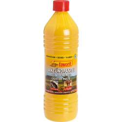 Gel allume barbecue-cheminée Favorit - Flacon 1 l - cuisson concernés : Barbecue, Cheminée