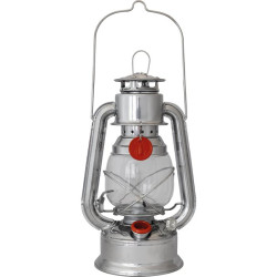 Lampe à pétrole Luciole Guillouard - Acier étamé - Couleur : Argent - 405mm
