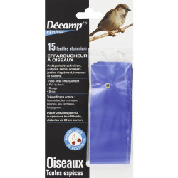Effaroucheur à oiseau en aluminium - Bandes - Vendu par 15 - A utiliser de manière : Préventive