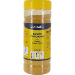 Colorant ciment synthétique Outibat - Jaune - 500 g