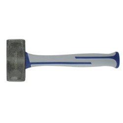 Massette carrée angles abattus Outibat - Manche tri-matière - 1,25 kg - 1250g