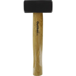 Massette carrée Outibat - Manche bois - 1,25 kg - 1250g