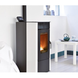 Poêle à granulés AIR BESTOVE, NEMO 6kW (noir/blanc)