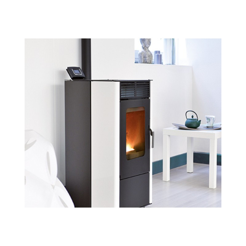 Poêle à granulés AIR BESTOVE, NEMO 6kW (noir/blanc)