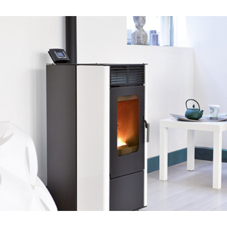 Poêle à granulés AIR BESTOVE, NEMO 6kW (noir/blanc)