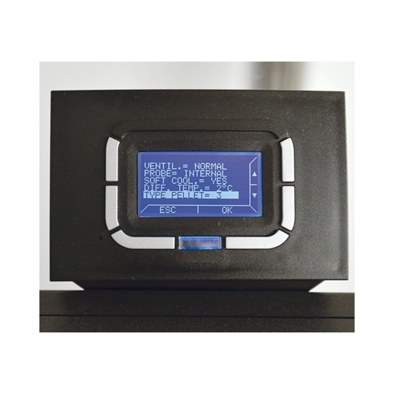 Poêle à granulés AIR BESTOVE, NEMO 6kW (noir/blanc)