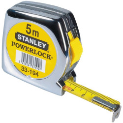 Mètre ruban - Boîtier ABS antichoc - 5m - 12.7mm - Classe de précision : Classe II