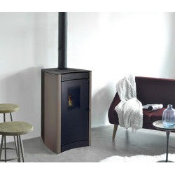 Poêle à granulés AIR BESTOVE, RONI 9kW (taupe/noir)