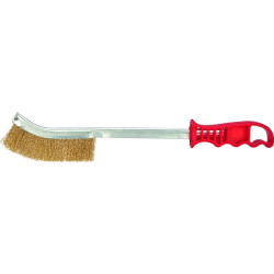 Brosse longue universelle - SCID - Fils acier laitonné ondulés - 0.34mm - 360mm - 34mm