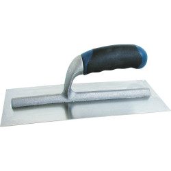 Platoir lame courbe Outibat - Manche bi-Matière - Dimensions 280 x 120 mm