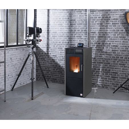 Poêle à granulés AIR BESTOVE, PICO 9kW (gris glitter)