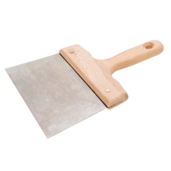 Spatule à enduire en acier - Nespoli - 20cm - Manche télescopique : Non - Matière manche : Bois