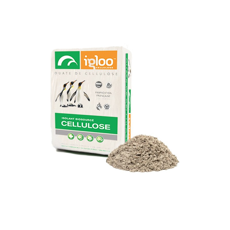 Ouate de cellulose OUATIPI - Conditionnement : sac de 11,3 kg