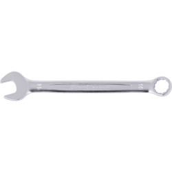 Clé mixte - Taille de l'embout : 14 mm - 180mm - 75g - Type d'embout : 12 pans femelle. A fourche - Clé plate