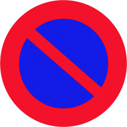 Disque rigide Ø 18 cm - Signalisation : Défense stationner - Forme : Rond