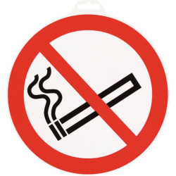 Disque rigide Ø 18 cm - Signalisation : Défense de fumer - Forme : Rond