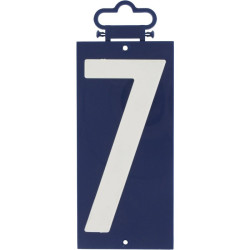 Numéro de rue standard - Signalisation : 7 - Forme : Rectangle - 120mm - 56mm