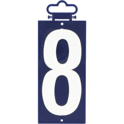 Numéro de rue standard - Signalisation : 8 - Forme : Rectangle - 120mm - 56mm