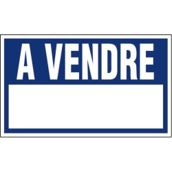 Disque plastique - Signalisation : A vendre - Forme : Rectangle - 20cm - 33cm