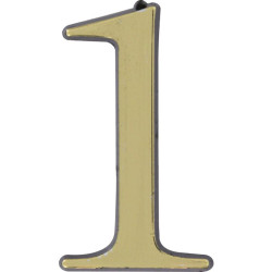Adhésif plastique en relief coloris or - Signalisation : 1 - Forme : Forme personnalisée - 40mm - 25mm