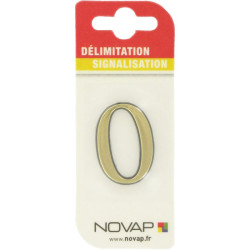 Adhésif plastique en relief coloris or - Forme : Forme personnalisée - 40mm - 25mm