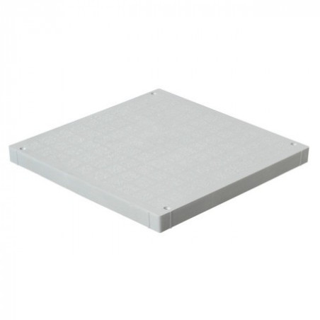 GRILLE DE SOL LEGERE PVC ANTI CHOC 300X300 GRIS