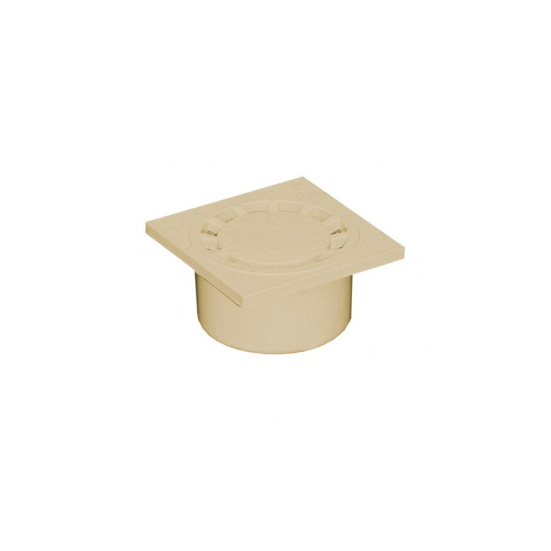 SIPHON DE COUR PVC 150X150 SABLE