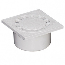SIPHON DE COUR PVC 150X150 GRIS