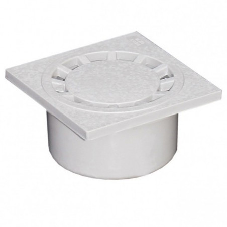SIPHON DE COUR PVC 150X150 GRIS