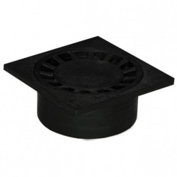 SIPHON DE COUR PVC 150X150 GRIS NOIR