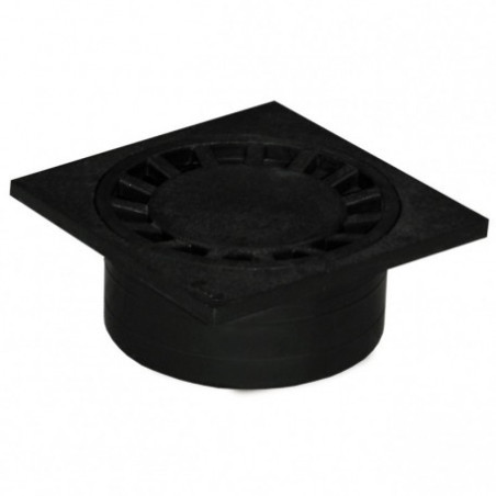 SIPHON DE COUR PVC 200X200 GRIS NOIR