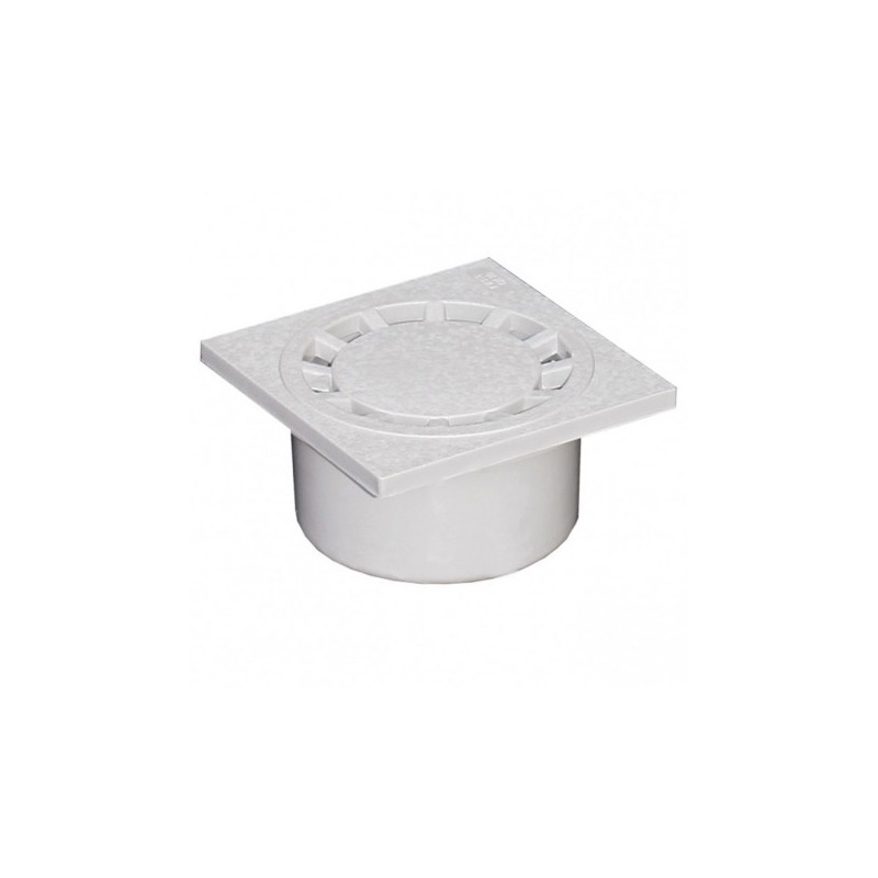 SIPHON DE COUR PVC 250X250 GRIS