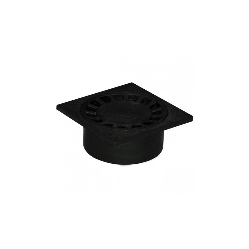 SIPHON  DE COUR PVC 250X250 GRIS NOIR