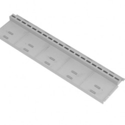 GRILLE A FENTE PVC SERIE 130 DIM 130X500 H14 GRIS