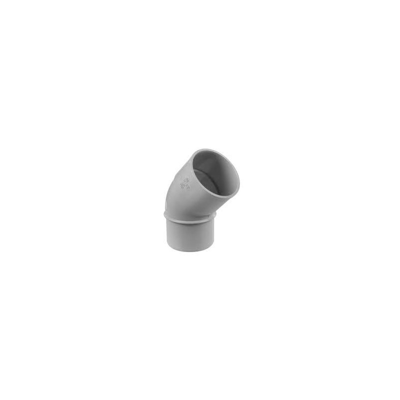 COUDE MF DIAM. 50 A 45 DEGRE  GRIS