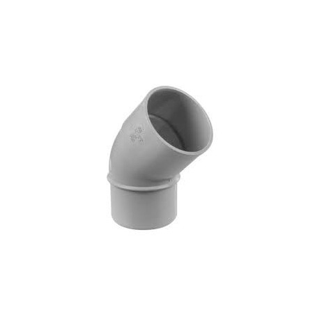COUDE MF DIAM. 50 A 45 DEGRE  GRIS