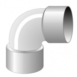 COUDE FXF A 87 DEGRE 30 DIAM. 100 MM