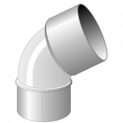 CULOTTE MXF A 45 DEGRE  DIAM. 125 MM