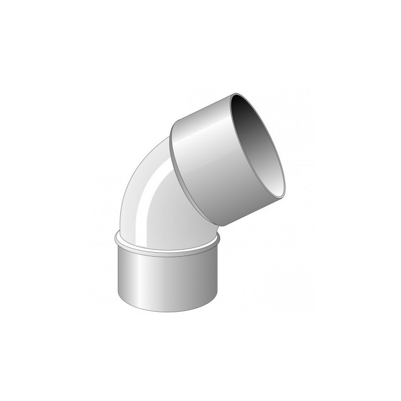 COUDE MXF A 45 DEGRE  DIAM 140 MM