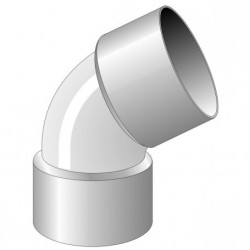 COUDE FF  45 DEGRE  DIAM 140 MM