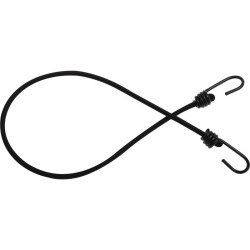 Lot de 2 tendeurs Sandows avec crochets - JOUBERT - 8mm - 100cm - Couleur : Noir